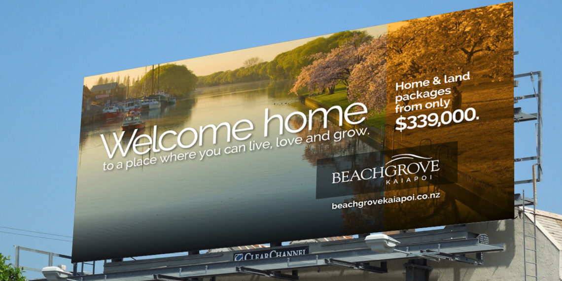Beach Grove Kaiapoi billboard