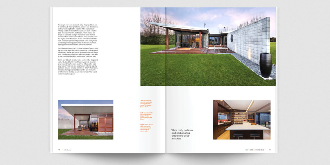 DJ Hewitt Builders - Homes 2 Magazine Spread 5