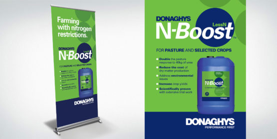 Donaghys N-Boost pull-up banner