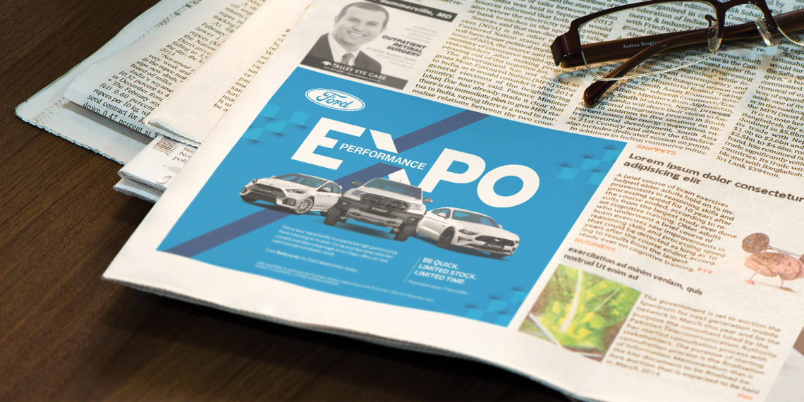 Ford NZ Performance Expo - Newspaper Ad