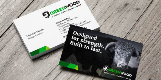 GreenWood business card design