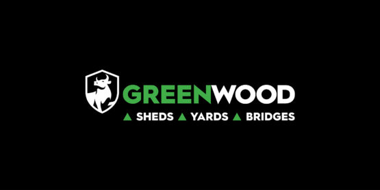 New GreenWood logo design on black background