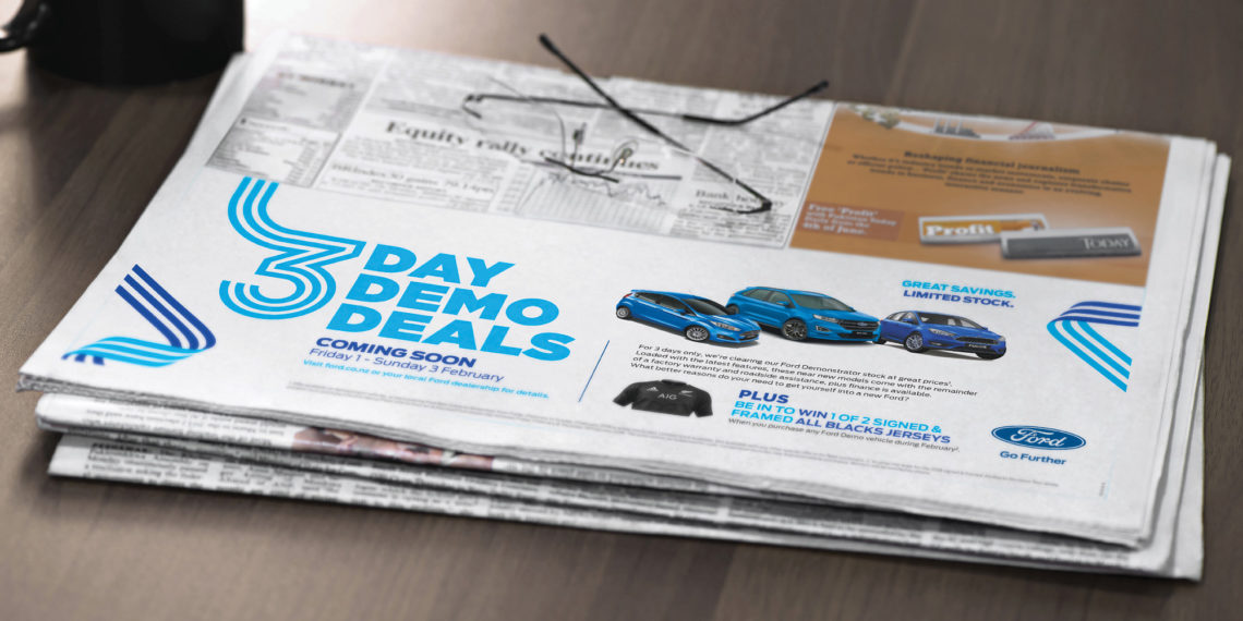 Ford 3 Day Demo Deals Newspaper