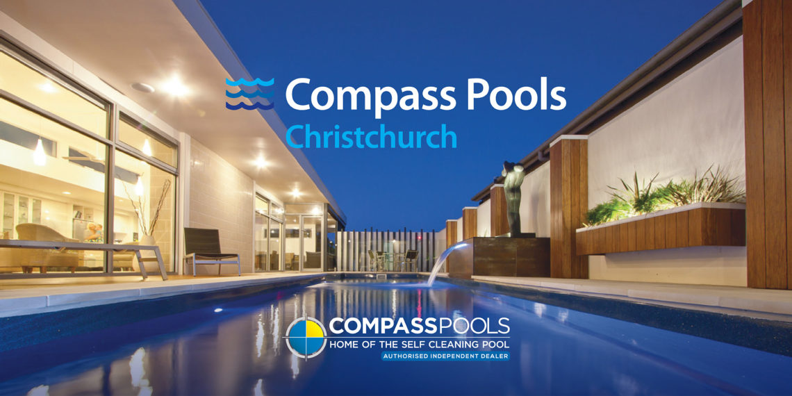 Compass Pools Brand Identity Logo Title