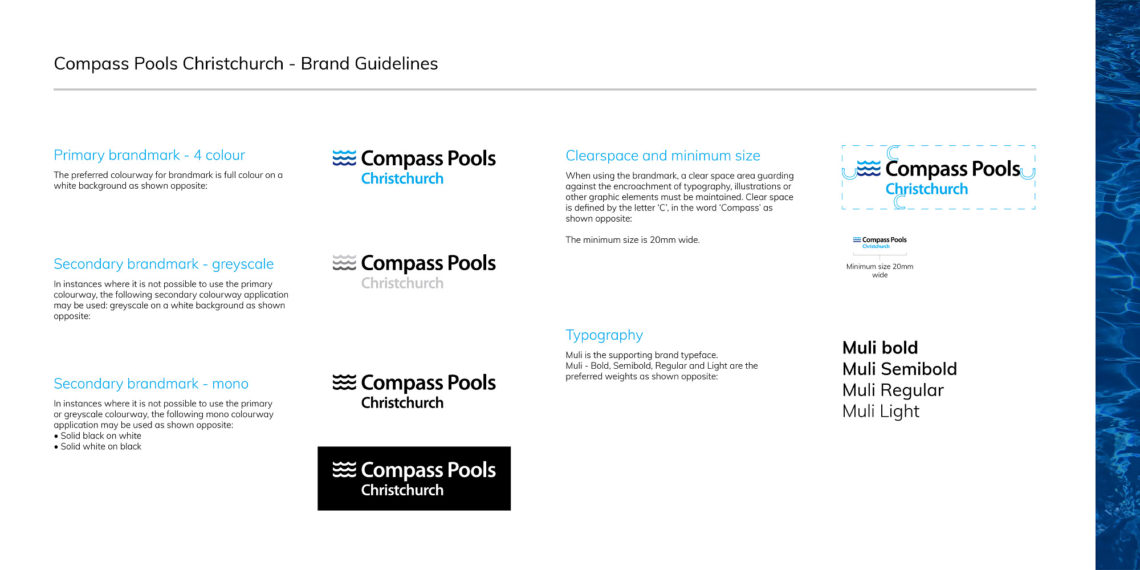 Compass Pools Brand Identity