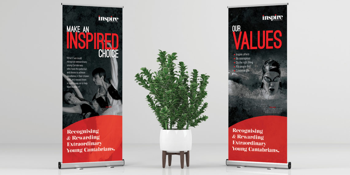 Inspire Foundation Corporate Identity Pullup Banners