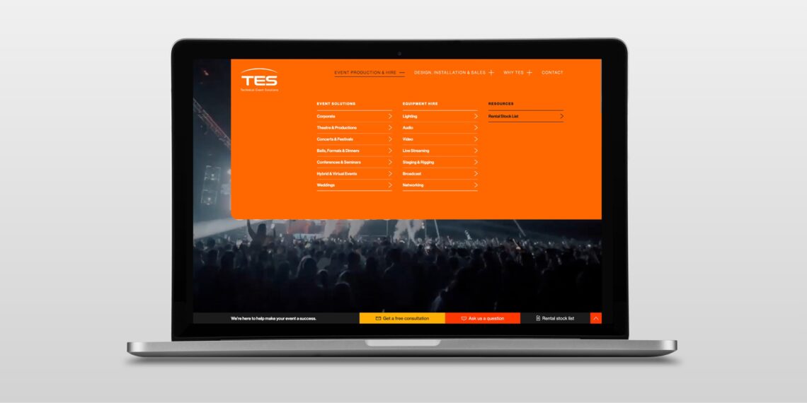 Drop-down menu design